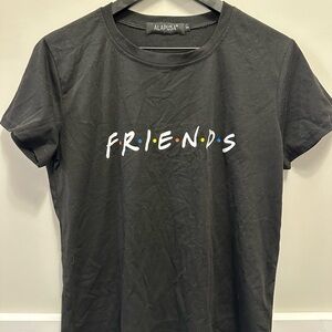 Black “Friends” Graphic T-Shirt